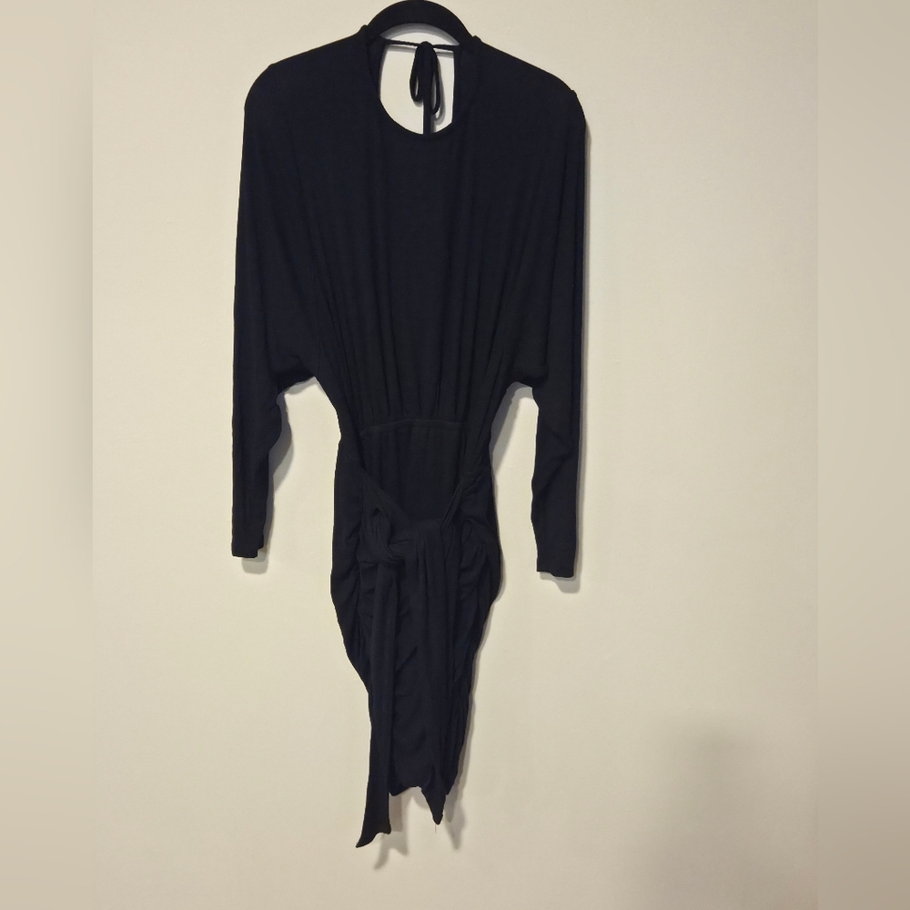 Free People Beach Black Wrap  Swim Coverup Size Small